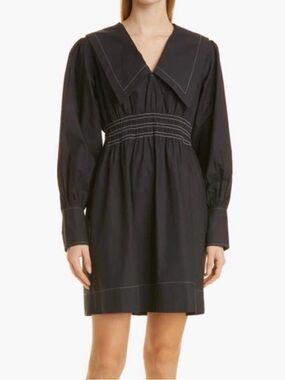 ganni tech knit dress Kelly Green Knit Dress by GANNI